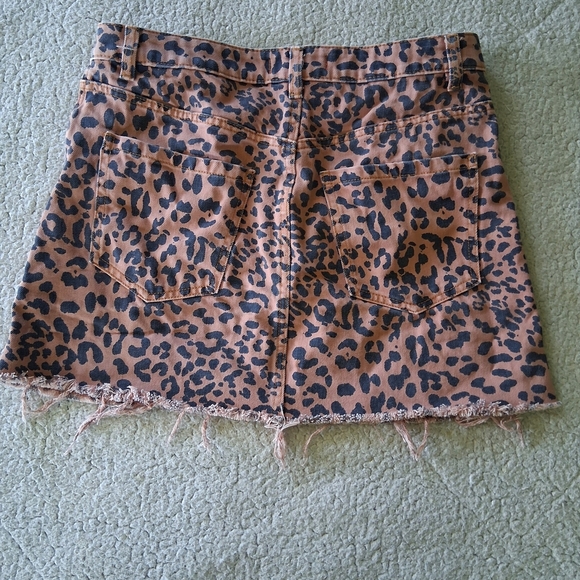 We The Free Brown Leopard Mini Skirt - Picture 7 of 7